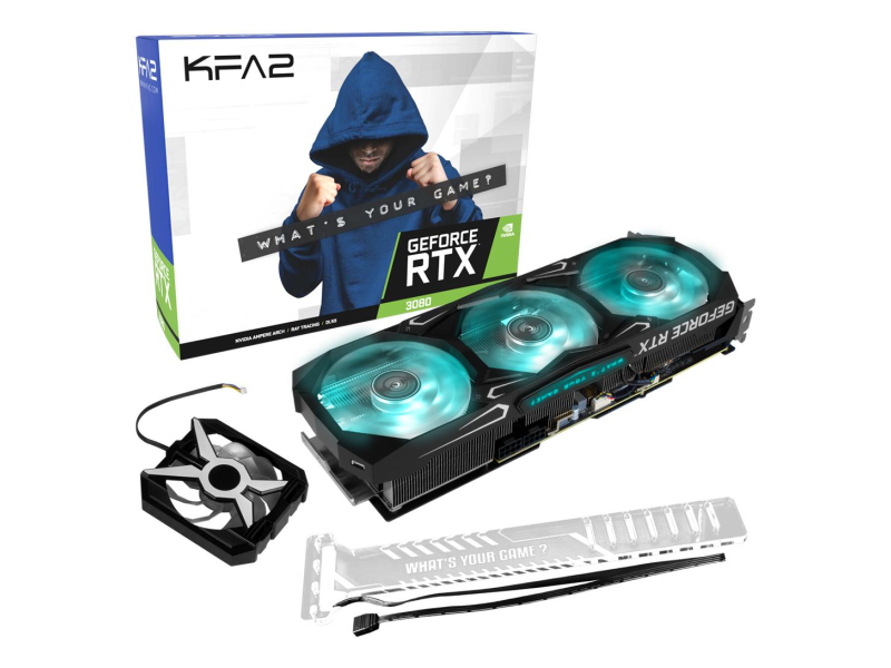 KFA2 GeForce RTX 3080 SG 1-Click OC LHR 10GB GDDR6X